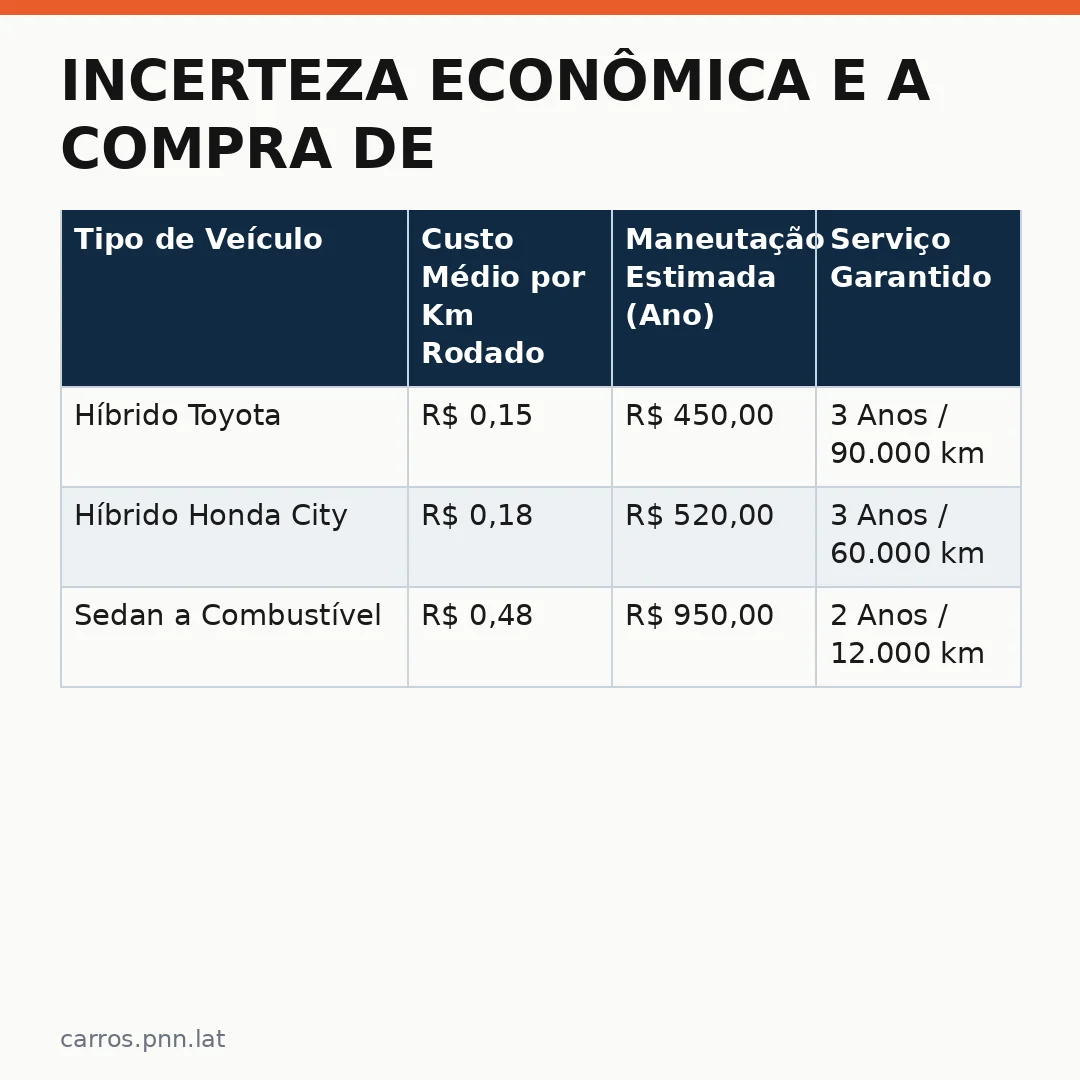 Infográfico - Incerteza Econômica e a Compra de Carros no Brasil: Como Agir?