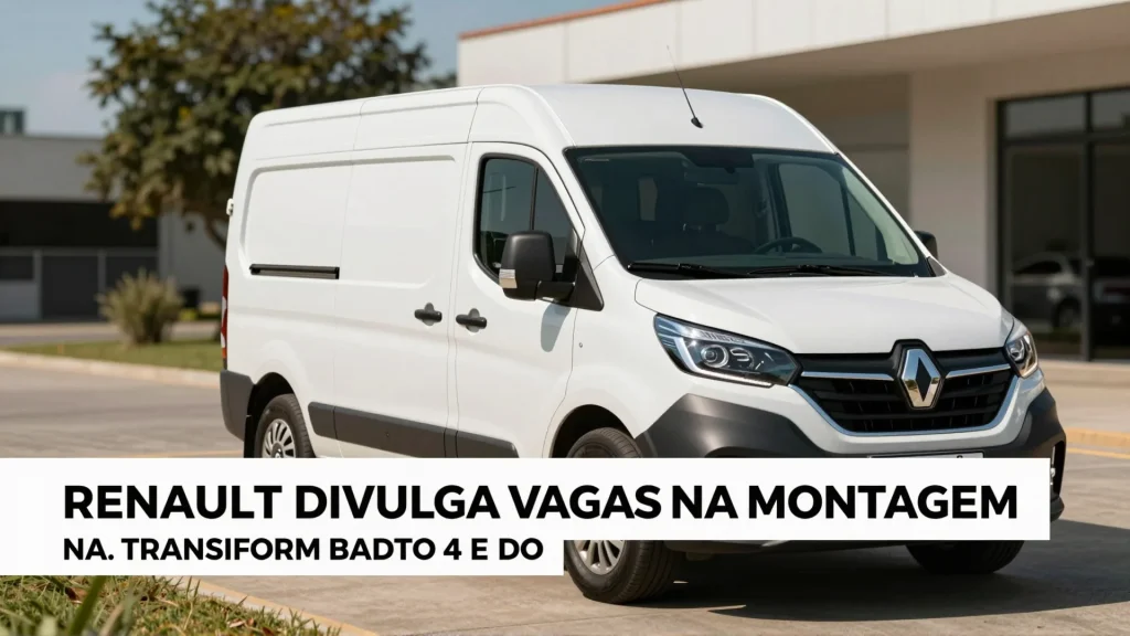 Renault divulga vagas na montagem do Master transformado de fbrica oportunidades