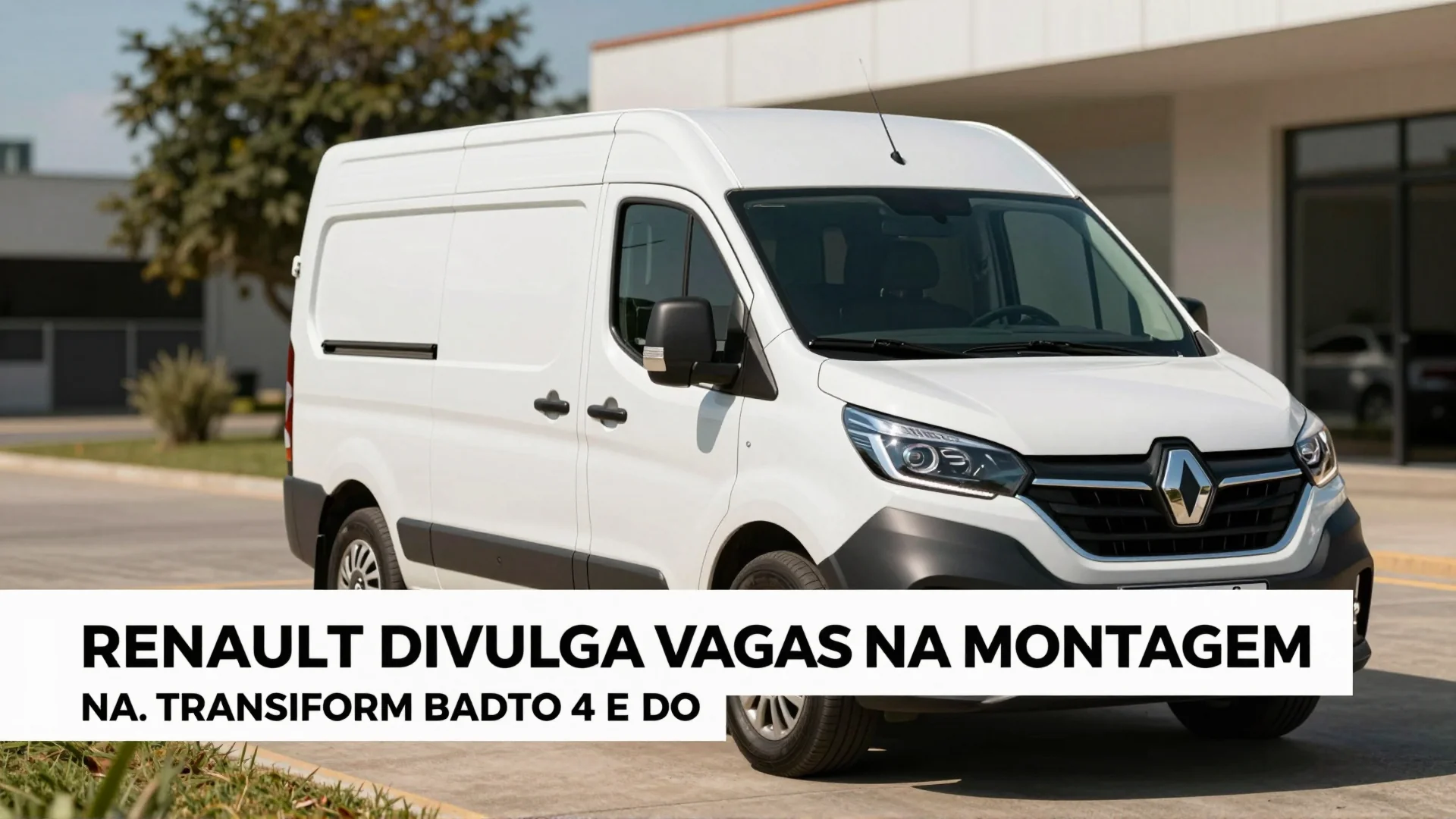 Renault divulga vagas na montagem do Master transformado de fábrica: oportunidades reais para técnicos especializados