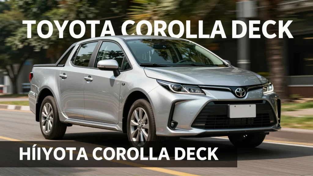 Toyota Corolla Deck A Picape Hbrida que desafia a Toro no Brasil
